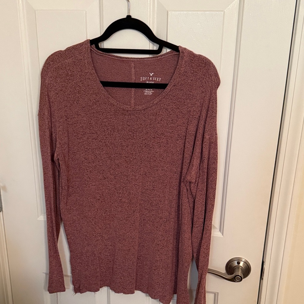 American Eagle Outfitters Soft & Sexy Maroon Sweater